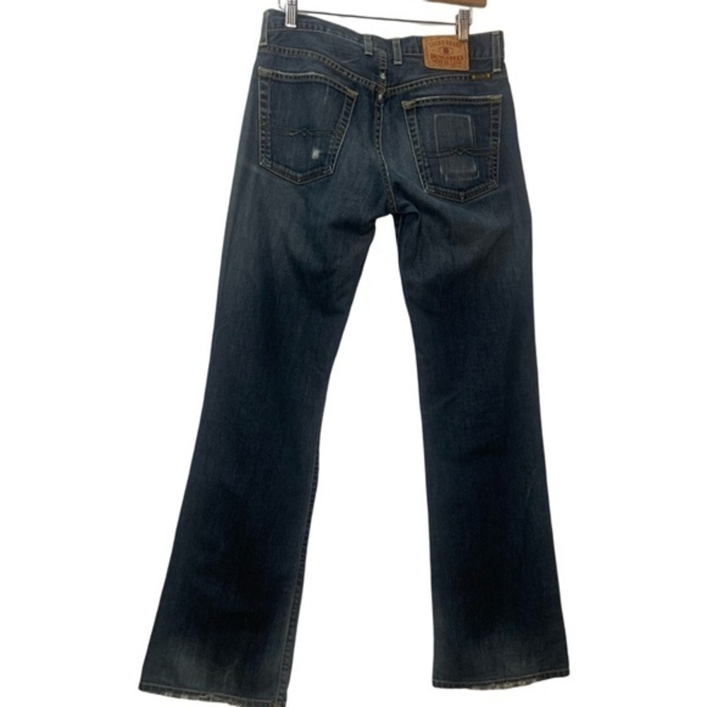 Vintage 90’s Lucky Brand Dungarees Button Fly Straight Leg Blue Denim Jeans